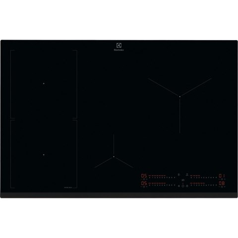 Płyta indukcyjna ELECTROLUX EIS82453 SaphirMatt 78 cm | SenseBoil | PowerBoost | timer | czarny mat | bezramkowa