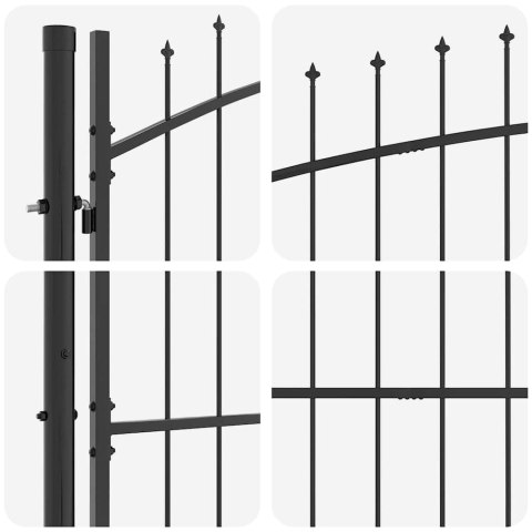 Brama Podwójna Z blokadą Woerden Szary 299,5 x 249,5 cm Stal