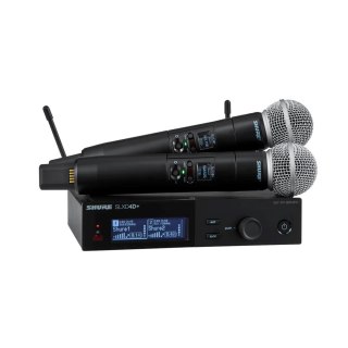 Shure SLXD24D+E/58 - Podwójny system bezprzewodowy z kapsułami SM58