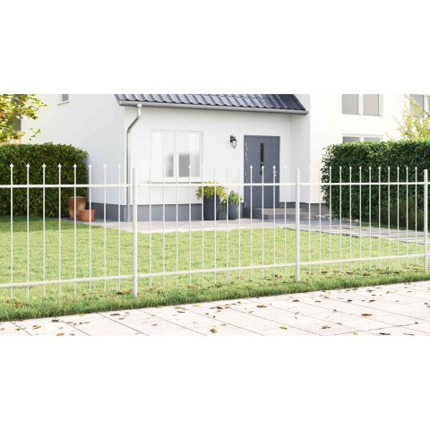 Ogrodzenie Ogrodowe 5 pcs Biały 8,5 x 0,8 m