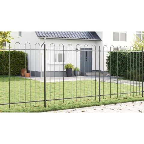 Ogrodzenie Ogrodowe 6 pcs Szary 10,2 x 1,5 m
