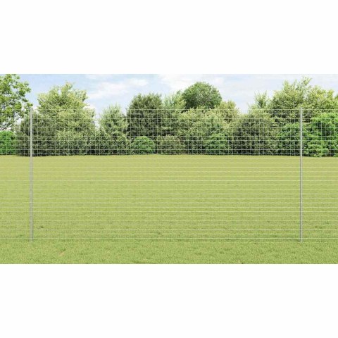 Słupek ogrodzeniowy. 44 pcs Srebrny 200 cm Stal