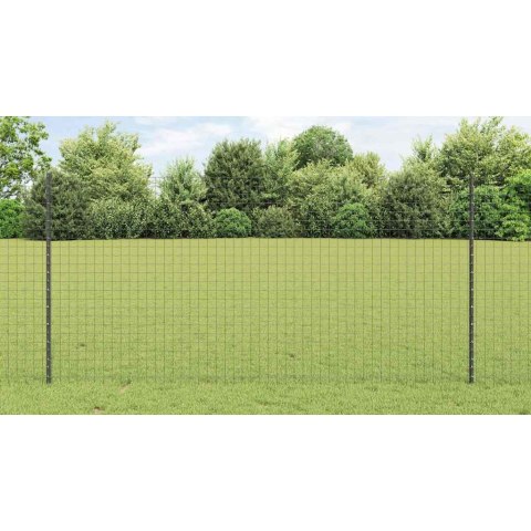 Słupek ogrodzeniowy. 44 pcs Szary 160 cm Stal