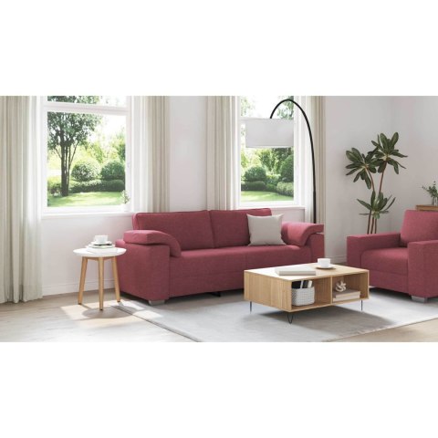 Sofa 178cm Czerwone wino tkanina