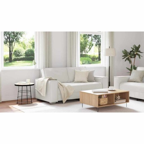 Sofa Biały 180 x 80 x 84 cm tkanina