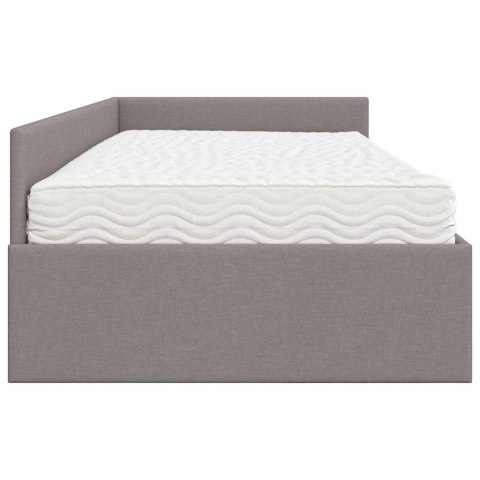 Rama Łóżka Narożnego z Materacem Inny 2 pcs Ciemnoszary tkanina
