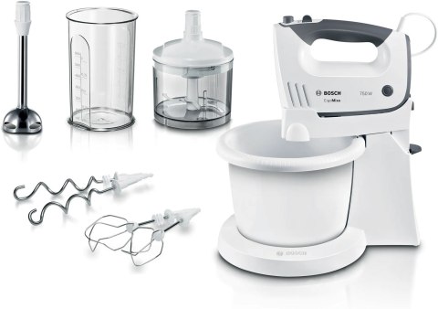 Mikser z misą Bosch ErgoMixx MFQ37490 (750W; biały) (OUTLET)