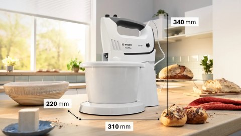 Mikser z misą Bosch ErgoMixx MFQ37490 (750W; biały) (OUTLET)