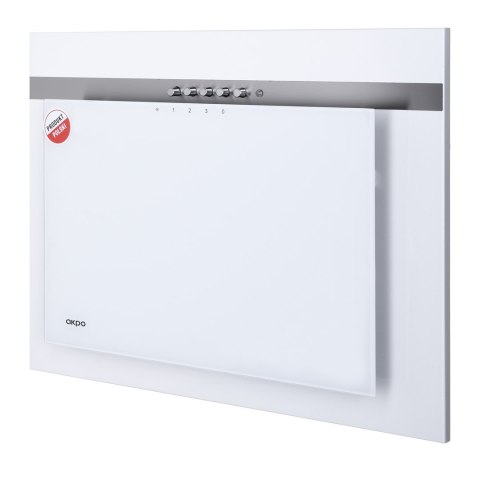 Okap kominowy AKPO WK-4 NERO LINE 2.0 50 cm | 300 m3/h | LED liniowy | siłownik | biały