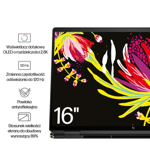 HP Spectre x360 16-aa0233nw Ultra 7 155H 16" 2.8K Touch OLED 120Hz AG 16GB DDR5 6400 SSD1TB RTX 4050_6GB Cam 9MP 83Wh W11Pro 2Y