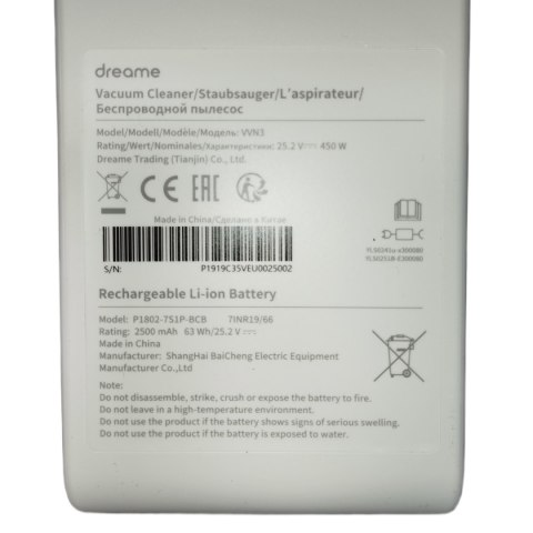 Wymienny akumulator do Dreame V10