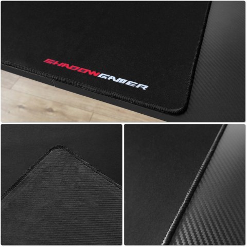 Biurko gamingowe SHADOW GAMER 2.0 140 cm LED RGB podkładka