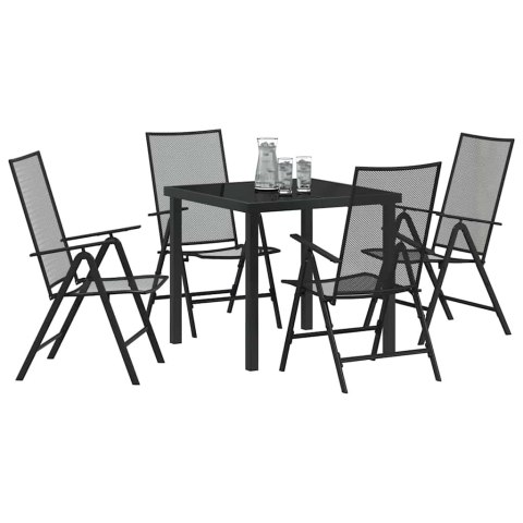 Zestaw do jadalni w ogrodzie 5 pcs Antracyt