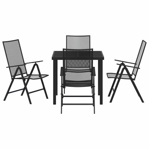 Zestaw do jadalni w ogrodzie 5 pcs Antracyt