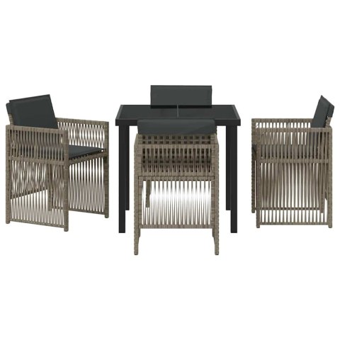 Zestaw do jadalni w ogrodzie 5 pcs Szary