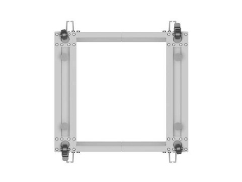 LANBERG OPEN RACK 19" 12U 600X600-1100 REGULOWANY SZARY