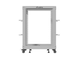 LANBERG OPEN RACK 19" 15U 600X600-1100 REGULOWANY SZARY
