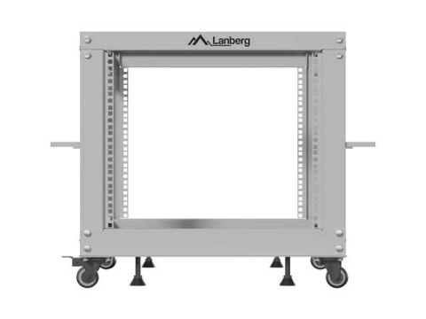 LANBERG OPEN RACK 19" 9U 600X600-1100 REGULOWANY SZARY