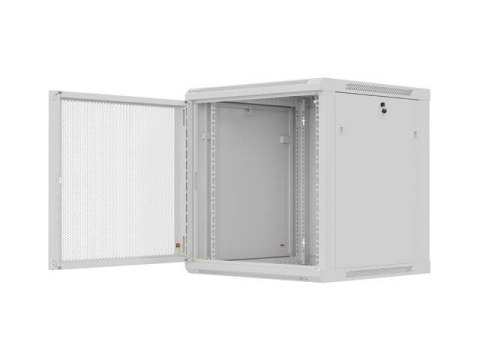 LANBERG SZAFA INSTALACYJNA RACK WISZĄCA 19" 12U 600X600 SZARA DRZWI PERFOROWANE (FLAT PACK)