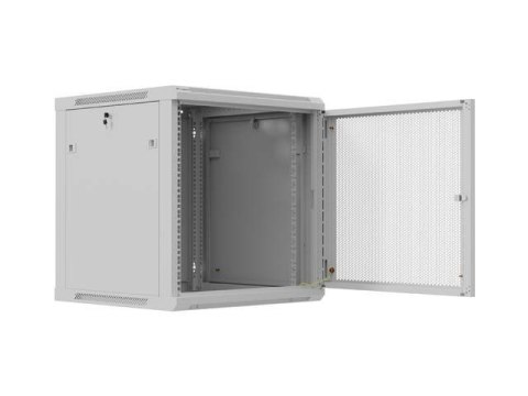 LANBERG SZAFA INSTALACYJNA RACK WISZĄCA 19" 12U 600X600 SZARA DRZWI PERFOROWANE (FLAT PACK)