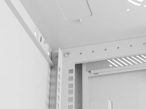 LANBERG SZAFA INSTALACYJNA RACK WISZĄCA 19" 12U 600X600 SZARA DRZWI PERFOROWANE (FLAT PACK)