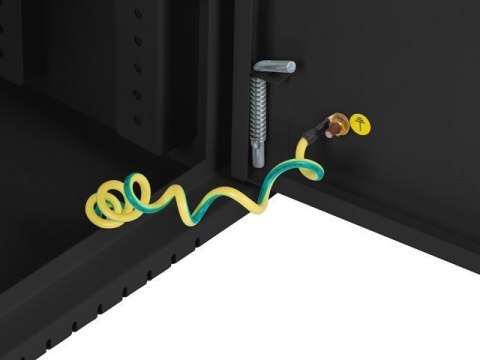 LANBERG SZAFA INSTALACYJNA RACK WISZĄCA 19" 6U+3U 540X200 NISKOPROFILOWA CZARNA (ZŁOŻONA)