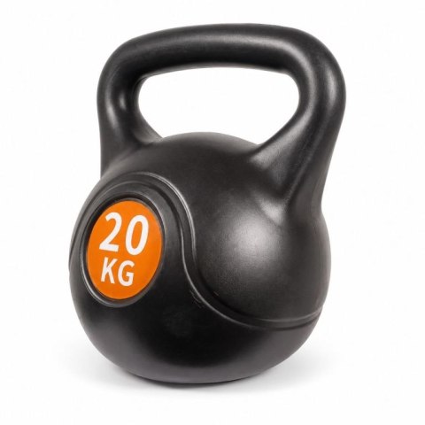 Kettlebell 20 kg, plastikowy z wypełnieniem cementowym