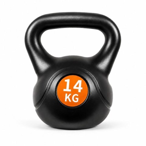 Kettlebell 14 kg, plastikowy z wypełnieniem cementowym