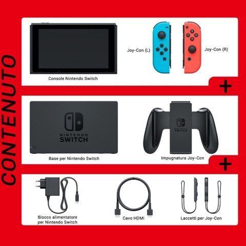 NINTENDO Switch 1.1 Neon Blue/Neon Red