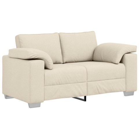 Sofa 2 pcs Beżowy 219 x 80 x 82 cm Tkanina lniana