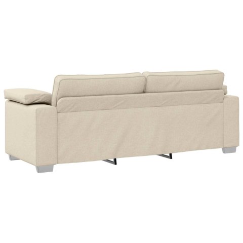 Sofa 2 pcs Beżowy 219 x 80 x 82 cm Tkanina lniana