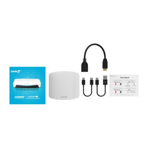Bezprzewodowy adapter Carlinkit CPC200-Tbox UHD Carplay/Android (biały)