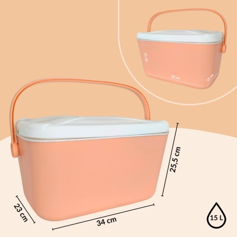 Lodówka ATLANTIC 15L Różowa Kamai