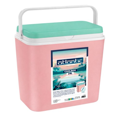 Lodówka ATLANTIC 24L Różowa Kamai