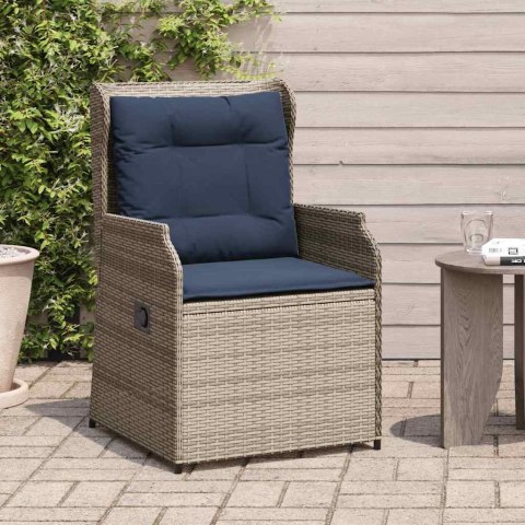 Ławka ogrodowa 2 pcs Szary polirattan