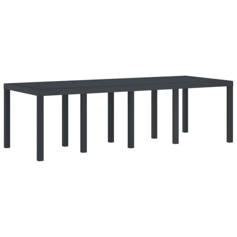 Stół Ogrodowy Antracyt 250 x 100 x 73 cm polirattan