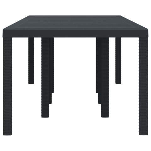 Stół Ogrodowy Antracyt 250 x 100 x 73 cm polirattan