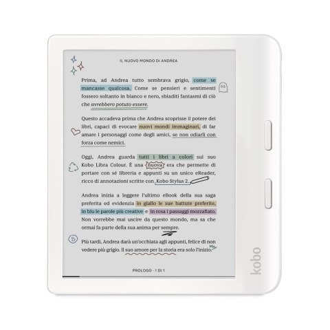 Czytnik e-booków Kobo Libra Colour 7" E-Ink Kaleido 3 32GB WI-FI White