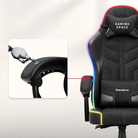 Fotel gamingowy Huzaro Force 2.7 RGB Black