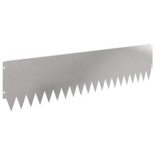 Krawężnik do trawnika 20 pcs 103 x 25 cm Stal srebrny