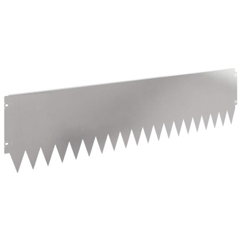 Krawężnik do trawnika 20 pcs 103 x 25 cm Stal srebrny