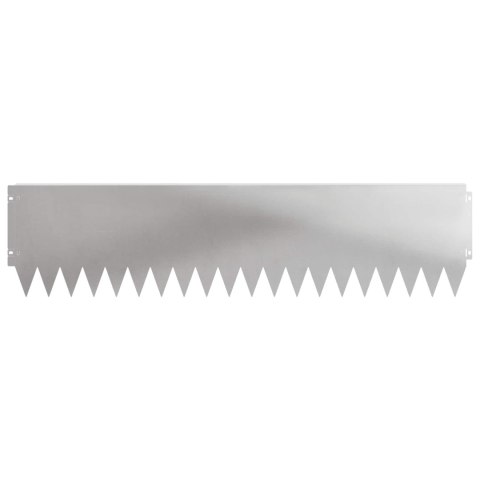 Krawężnik do trawnika 20 pcs 103 x 25 cm Stal srebrny