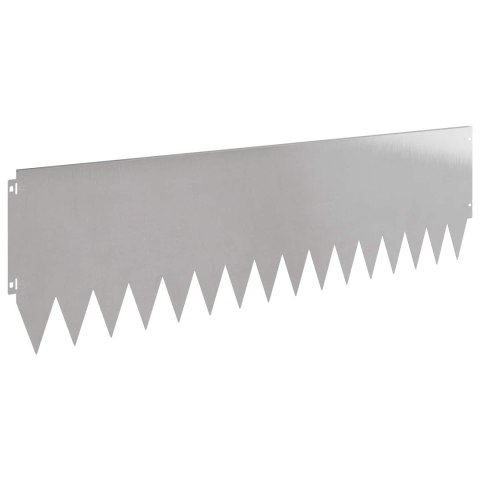Krawężnik do trawnika 20 pcs 103 x 30 cm Stal srebrny
