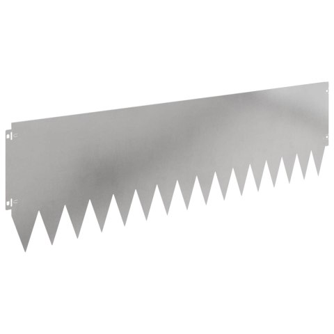 Krawężnik do trawnika 20 pcs 103 x 30 cm Stal srebrny