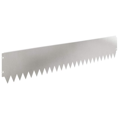 Krawężnik do trawnika 30 pcs 103 x 20 cm Stal srebrny