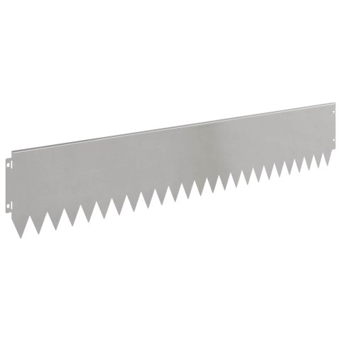 Krawężnik do trawnika 30 pcs 103 x 20 cm Stal srebrny