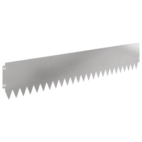 Krawężnik do trawnika 30 pcs 103 x 20 cm Stal srebrny
