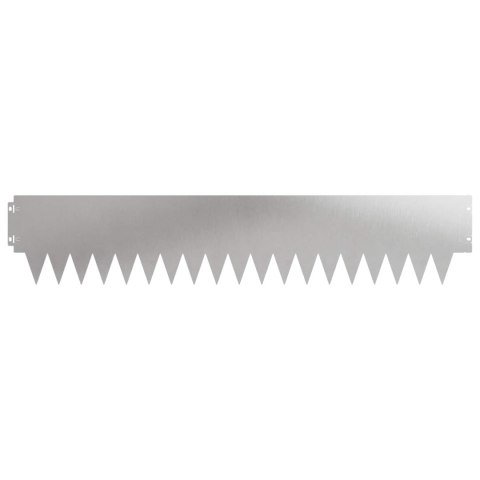 Krawężnik do trawnika 30 pcs 103 x 20 cm metal srebrny