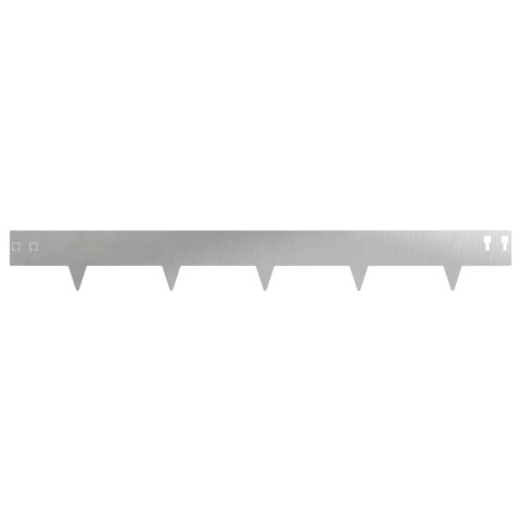 Krawężnik do trawnika 50 pcs 100 x 12 cm Stal srebrny