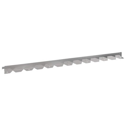 Krawężnik do trawnika 50 pcs 102 x 4 x 4 cm Stal srebrny